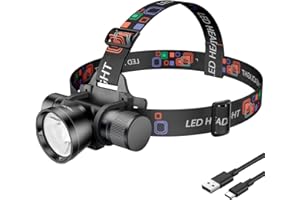 HECLOUD 3000 Lumens Super Bright Diving Headlamp IP68 Waterproof Dive Flashlight Rechargeable Underwater Headlight with 3 Modes Perfect for Scuba, Night Snorkeling and Underwater Exploration