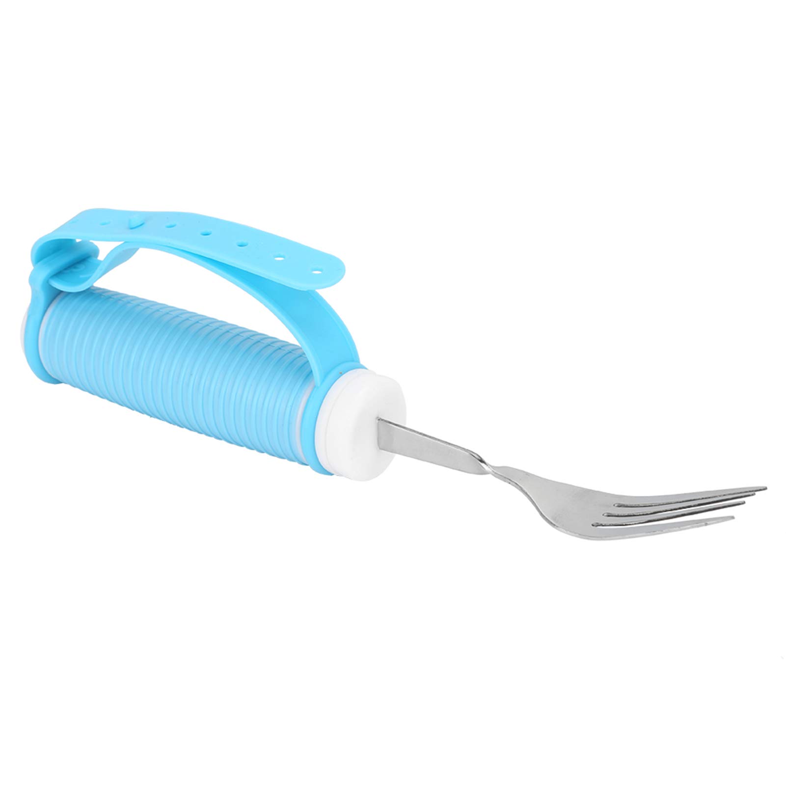 Mxtech Non‑Slip Stainless Steel Rotating Fork, Rotated Eating Utensils, Eating Aids Fork, for Elderly Children Deformed Fingers Hand Cramps