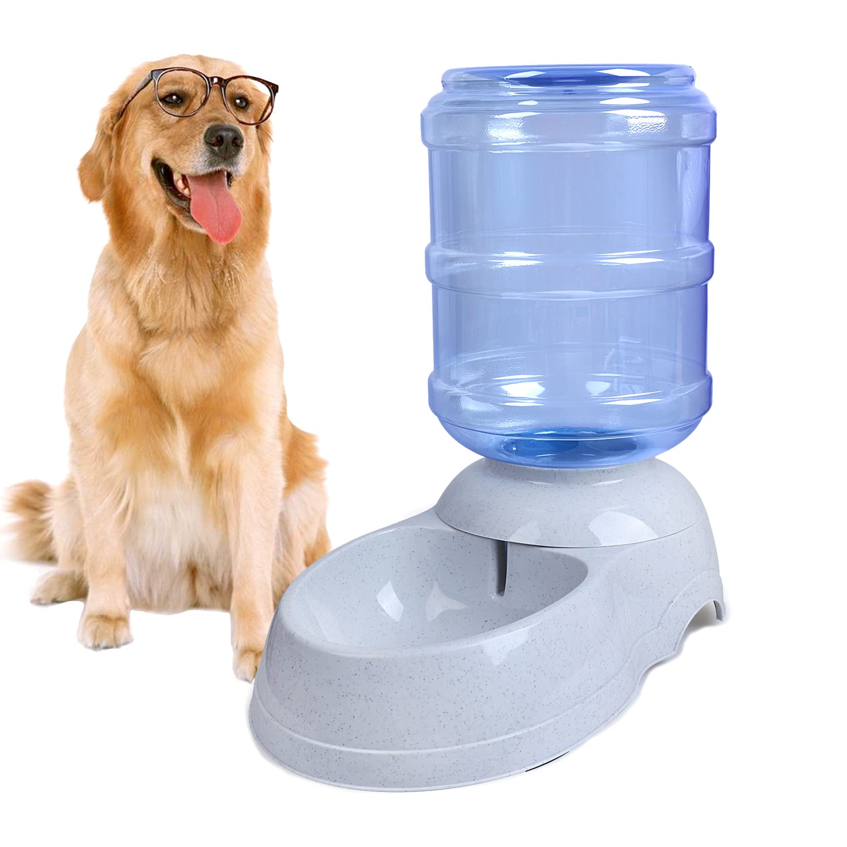 Photo 1 of *** DISPENSER BASE IS MISSING *** Pet Water Dispenser Station - 3 Gallon/11L Replenish Pet Waterer for Large Dog Cat Animal Automatic Gravity Water Drinking Fountain Bottle Bowl Dish Stand