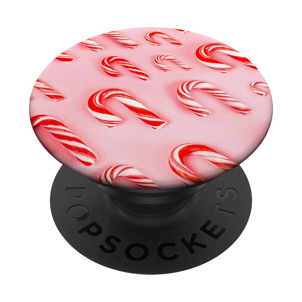 Candy Cane Pop Socket for Women Girls PopSocket Christmas PopSockets Swappable PopGrip