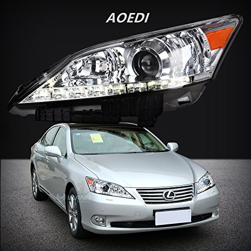 AOEDI Headlight for 20102012 Lexus ES350 LED DRL Projector Chrome