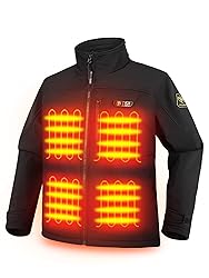 PTAHDUS Men's Heated Jacket Soft Shell with Hand