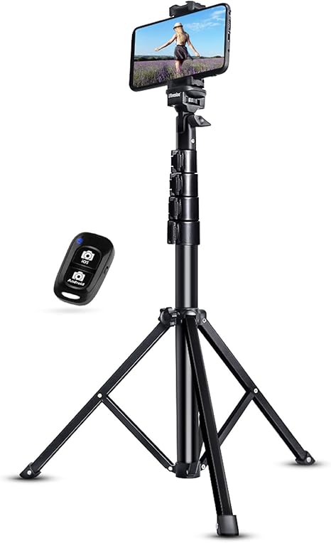 UBeesize Selfie Stick 51" Extendable Tripod with Bluetooth Remote