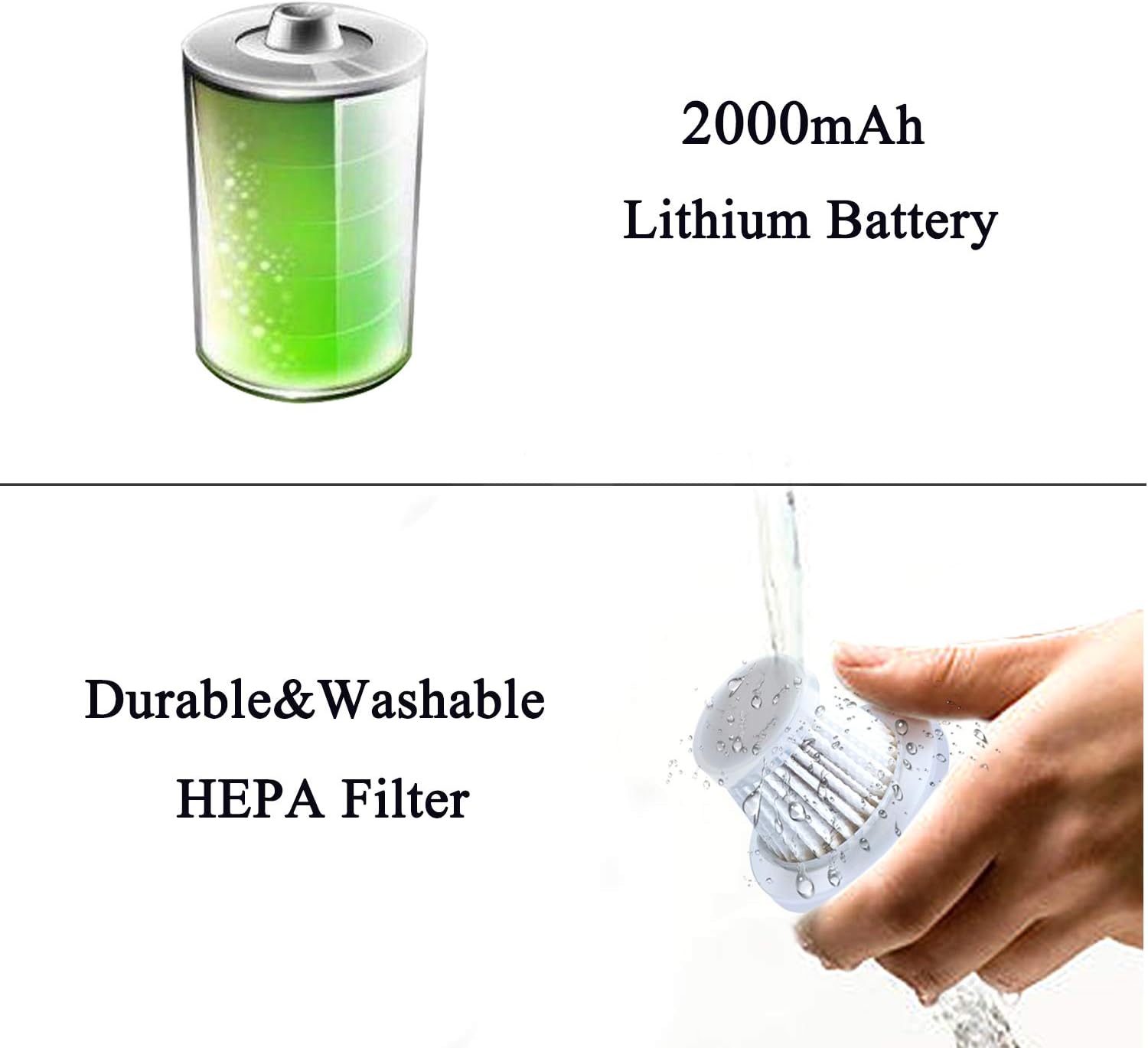 ColorCoral Vacuum Dust Cleaner Rechargeable Computer Vacuum Keyboard Cleaner for Keyboard Dusting Portable Mini Vacuum Cleaner for Car Interior Detailing Home and Office Dust Cleaning: Computers & Accessories