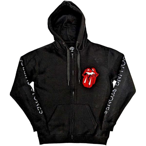 Amazon.com: Rolling Stones The Unisex Adult Logo Zip Sweatshirt