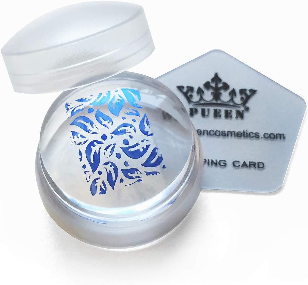 PUEEN 3.5cm Upgraded HD Chunky Clear Transparent Soft Stamper and Scraper Set - Nail Art - Stamping Tools - Clear - BH000706