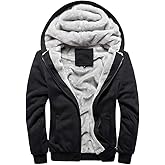 MANLUODANNI Men's Casual Hooed Hoodies Thick Wool Warm Winter Jacket Coats