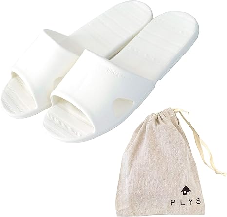 Amazon オカ Plys Lille Tour トラベルサンダル アイボリー 足のサイズ 約24cmまで 収納用ポーチ付き 軽量 コンパクト 防水 バススリッパ ホーム キッチン オンライン通販