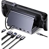UGREEN 6-in-1 Game Consoles Docking Station, USB C Hub with HDMI 4K@120Hz, 1Gbps Ethernet, 2 USB A&1 USB C 3.0 Port, PD 100W 