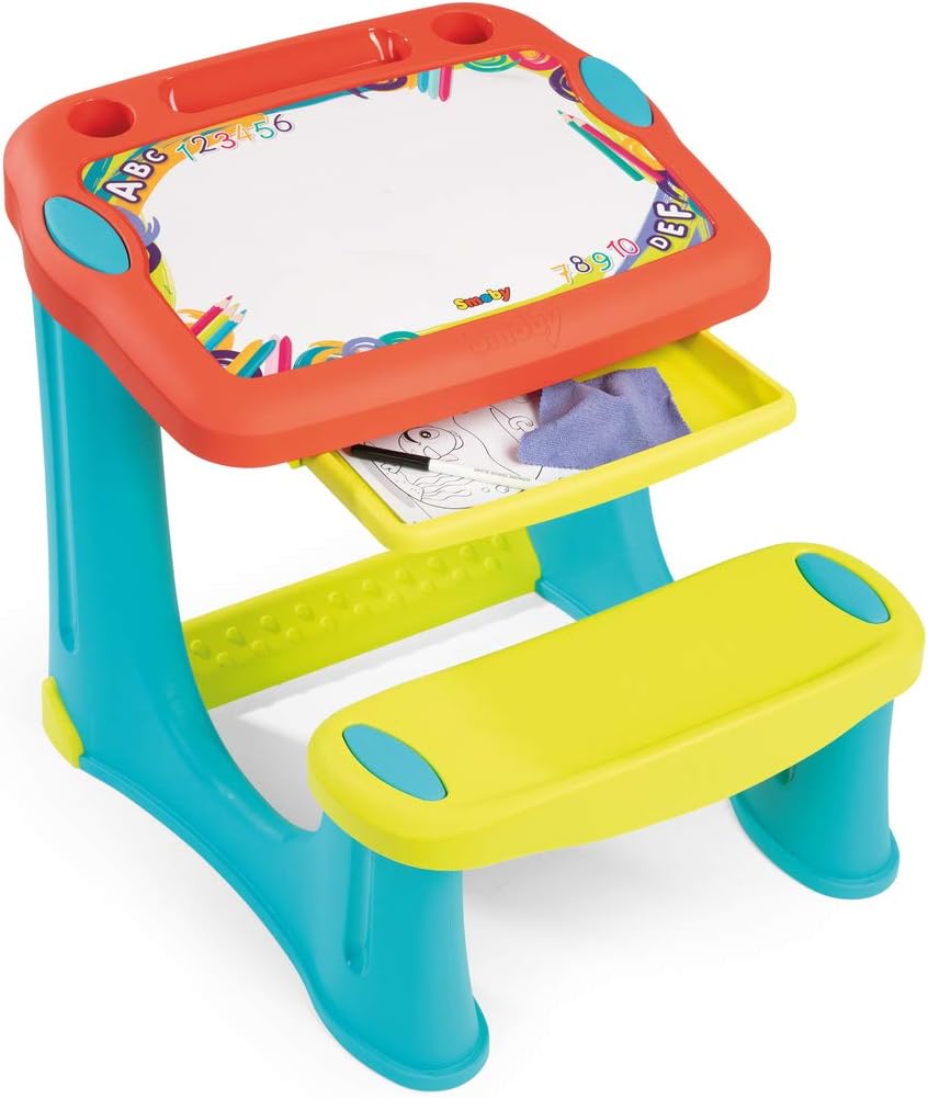 Smoby Activity School Desk with 12 Accessories, 3 Years