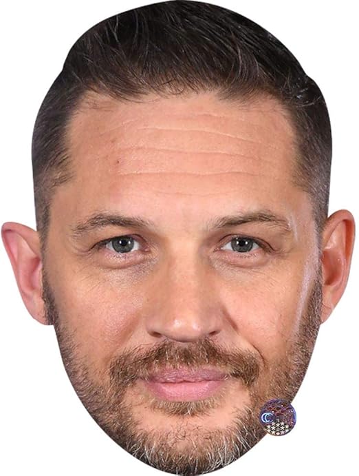 Amazon Com Tom Hardy Beard Celebrity Mask Flat Card Face