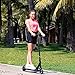 MEGAWHEELS Electric Scooter, 8 Miles Long-Range Battery, Up to 14 MPH, 5.5 Inch Shock Absorbing Rear Tire, Portable and Folding Design, Ultra-Lightweight Kick Scooter for Adults and Kids, Red