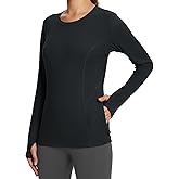 baleaf Women's Long Sleeve Workout Tops Active Running Shirts Loose Fit Quick Dry Athletic Soft