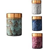 NS Online Small Mini Urns 4 Piece -Ceramic Metal Screw lid Keepsake 2.5 inches Urns Set of 4, Funeral Memorial Urn Hold 3.5 Cubic inches for Human Ashes, and Pet