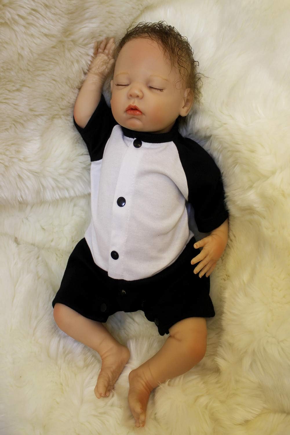 Prezzo Bambole Reborn Bambino Bambola Maschio Occhi Chiusi Impermeabile Anatomicamente corretta Babys Dolls Bambolotti di Silicone Ragazzo Bambini Giocattoli Regalo 20 Pollice Offerte