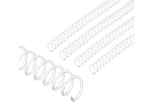 PATIKIL 13mm(1/2") Plastic Spiral Binding Coils, 50 Pcs Binding Spirals 105 Sheet Capacity 3:1 Pitch Binding Spirals for Bind