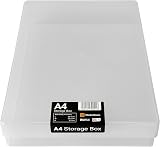 WestonBoxes A4 Transparent Plastic Craft Storage Box with Lid 3.6 Litre view 2
