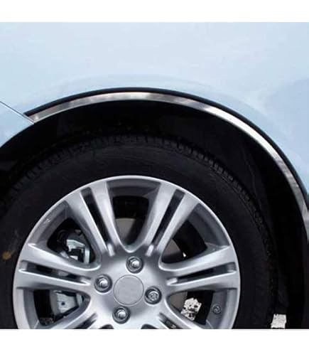 4-Piece Wheel Well Fender Bumper Chrome Molding Trim Set For Cadillac 2000-2018 Models