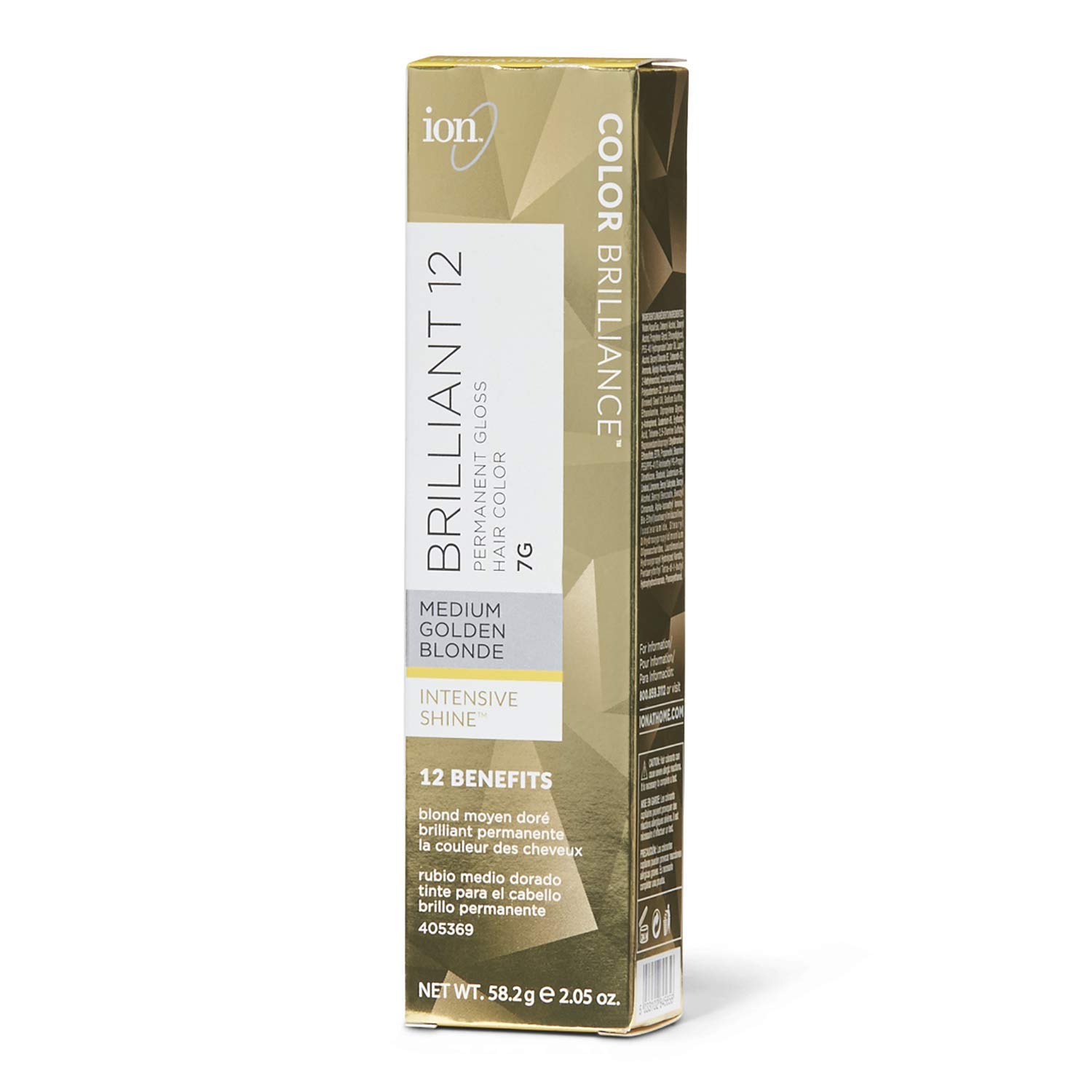 Amazon Com Ion 7g Medium Golden Blonde Permanent Gloss Hair