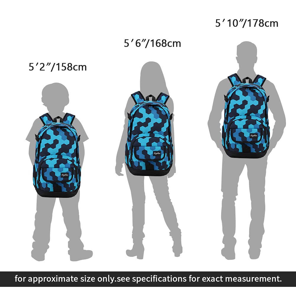 rickyh style School Backpack Travel Bag for Men & Women Lightweight College Back Pack with Laptop Compartmen