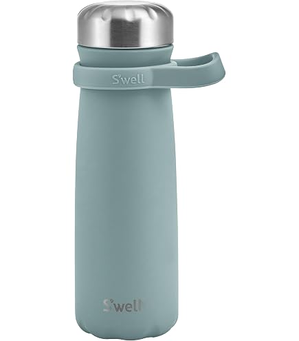 弁当箱・水筒 Starbucks Swell Stainless Steel Traveler S'well Stainless Steel Traveler with Handle, 40oz, Onyx, Triple