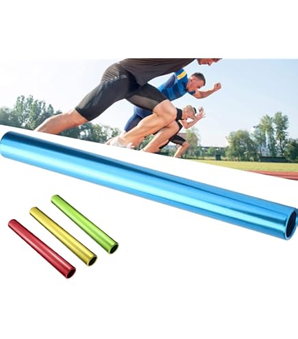 Bâton De Relais Athlétisme En Alliage D'aluminium - 29 Cm, Diamètre 2,7 Cm - Pour Compétition Sprint, Entraînement - 3