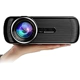 Ezapor Mini Video Projector 800x480 800 Lumen LCD LED HD Home Theater Support HDMI VGA AV USB TV SD For Music TXT Video Picture Black Color