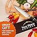 Professional 8 Inch Chefs Knife Set - High Carbon Chef Knife + FREE BONUS Kitchen Knife Sharpener Stainless Steel Rod - High Quality , Razor Sharp, Ergonomic Grip, Balanced Weight.By YourSharpChoices