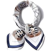 ANDANTINO 100% Pure Mulberry Silk Scarf 35" Large Square Lightweight Headscarf –Women’s Hair Wraps-With Gift Packed