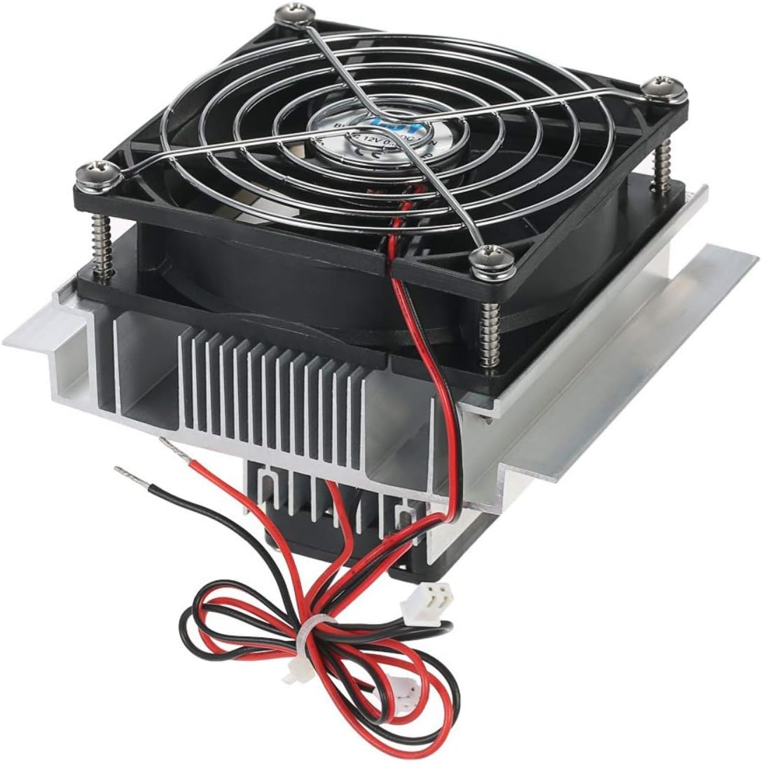 Belons Thermoelectric Peltier DIY Semiconductor Refrigeration Radiator Cooling System Kit Air Conditioning Cooler Fan