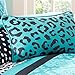 Comforter Bed Set Teen Bedding Modern Teal Black Animal Print Girls Bedspead Update Home (full/queen) by M zone by M zone