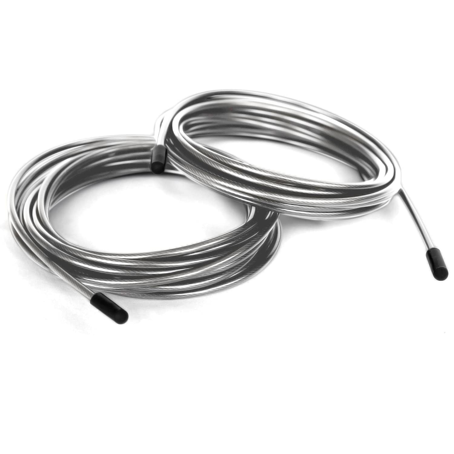 BRANK SPORTS Replacement Cables For Skipping Rope - 3m Length - Skipping Ropes for Adults, Men, Women & Children - Perfect Speed Rope for Boxing, Gym & Fitness - Weighted Jump Rope Compatible