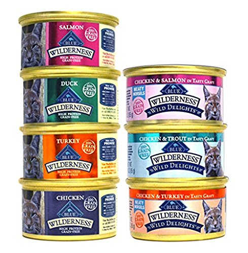 Blue Buffalo Wilderness Grain-Free Cat Food Variety Pack Box - 7 Flavors (4 Classic Flavors & 3 Wild - //medicalbooks.filipinodoctors.org