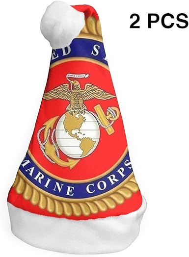 Amazon Com Lovebea Christmas Hat Usmc Marine Corps Santa Hats