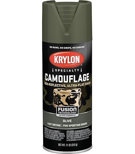 Krylon Camouflage spray Paint, Ultra Flat, Woodland Light
