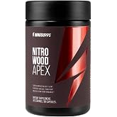 InnoSupps Nitro Wood Apex, Focus &amp; Blood Flow Booster for Men, 30 Servings | Garlic bulb extract, ginseng root &amp; nattokinase, supports circulation, focus, stamina &amp; endurance, muscle recovery