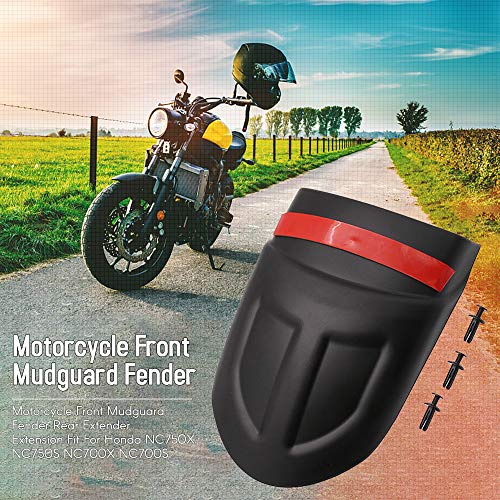 VISLONE Motorcycle Front Mudguard Fender Rear Extender Extension Fit for Honda NC750X NC750S NC700X NC700S