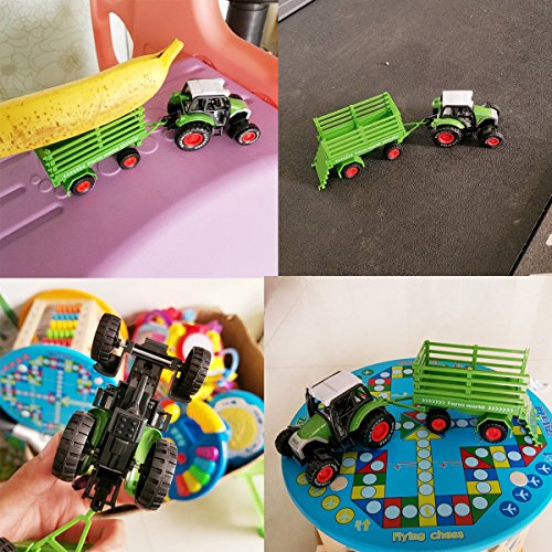 M-jump Hot Wheels farmer tractor Truck Toy for Kids ,Mega Hauler with Warrior Design - Thumbnail 4