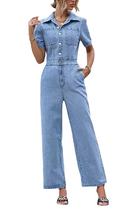 Overol Mujer Overol De Mezclilla Sin Espalda Para Mujer, Overol De