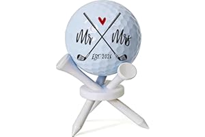 Golf Ball Golf Gifts for Couple Mr & Mrs, Golf Gifts for Bride and Groom Golfer Golfers Lovers Adult Golfing Fan, Valentines 