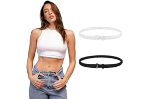 ETOMIEL Crop Adjustable Band, Crop Tool for Shirt, Crop Band for Tucking Shirts, Elastic Belts for Women Tops, Shirt Band for Transform The Way You Style Your Tops