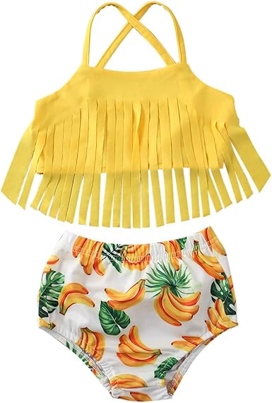 baby yellow swimsuit