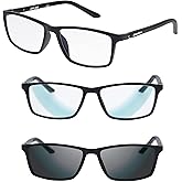 Croakies Zipline Photochromic Progressive Eyewear | UV400 Sunglass for Outdoor | Bluelight Eyeglass for HEV Devices | Bundle