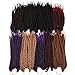 Silike Micro Crochet Braids For Kids(24Root/Piece, 6Pieces)10 inch Senegalese Twist Synthetic Hair Extension