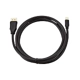 Amazon Basics Mini DisplayPort to DisplayPort Cable 4K 1.8m Gold Plated view 4