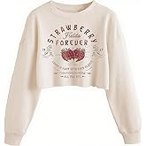 ZKDOO Women's Crop Sweatshirt Funny Graphic Lantern Long Sleeve Pullover Holiday Casual Tops