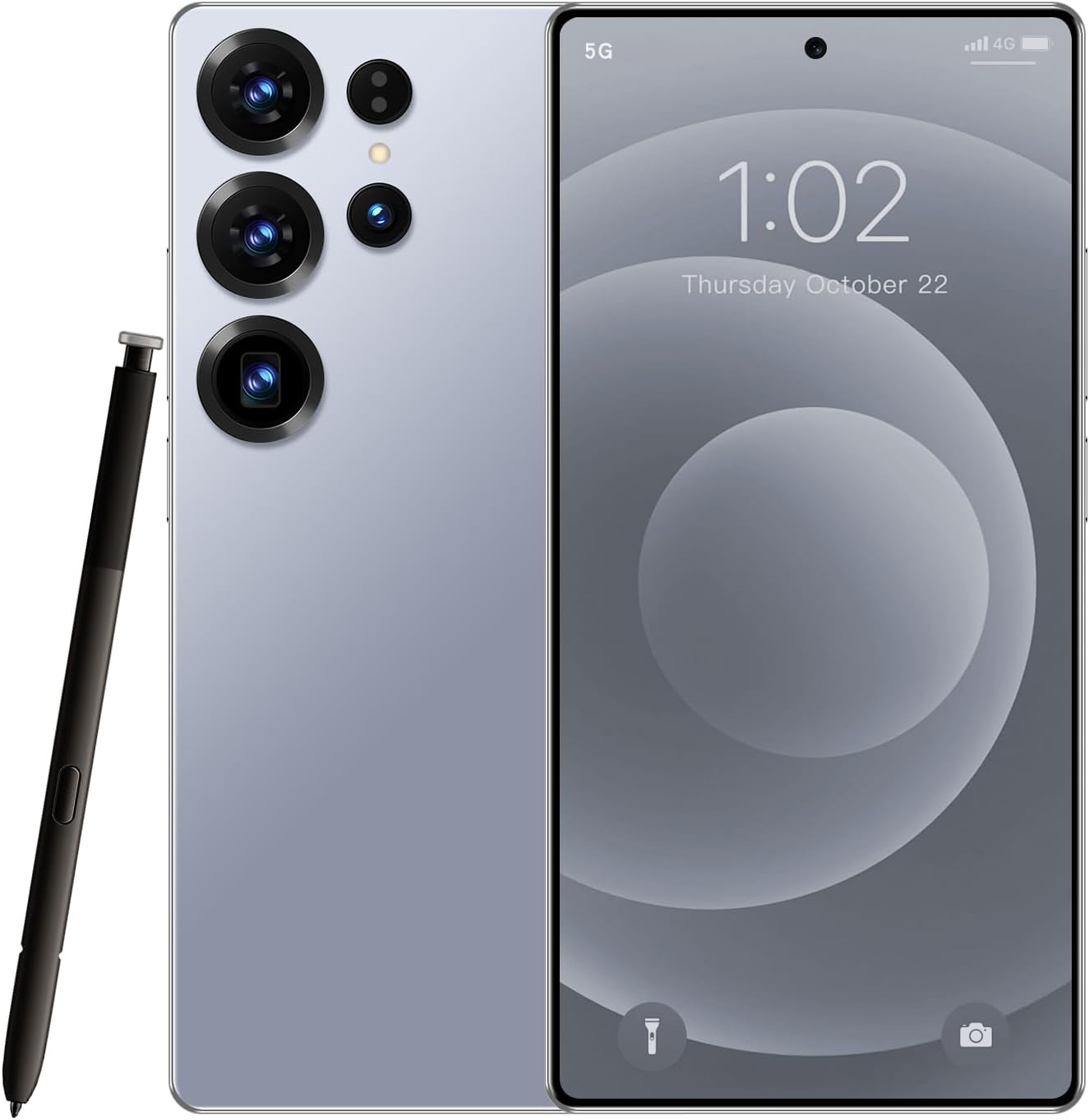 FNCOCO S25 Ultra 5G Unlocked Android Phones, Build in Pen, 16GB+512GB Octa Core Smartphone, Android 16 Phone, 108MP Zoom Camera, 6.9“ HD +120 Hz Screen, 7000mAh Battery, Dual SIM, Face Unlock-Blue