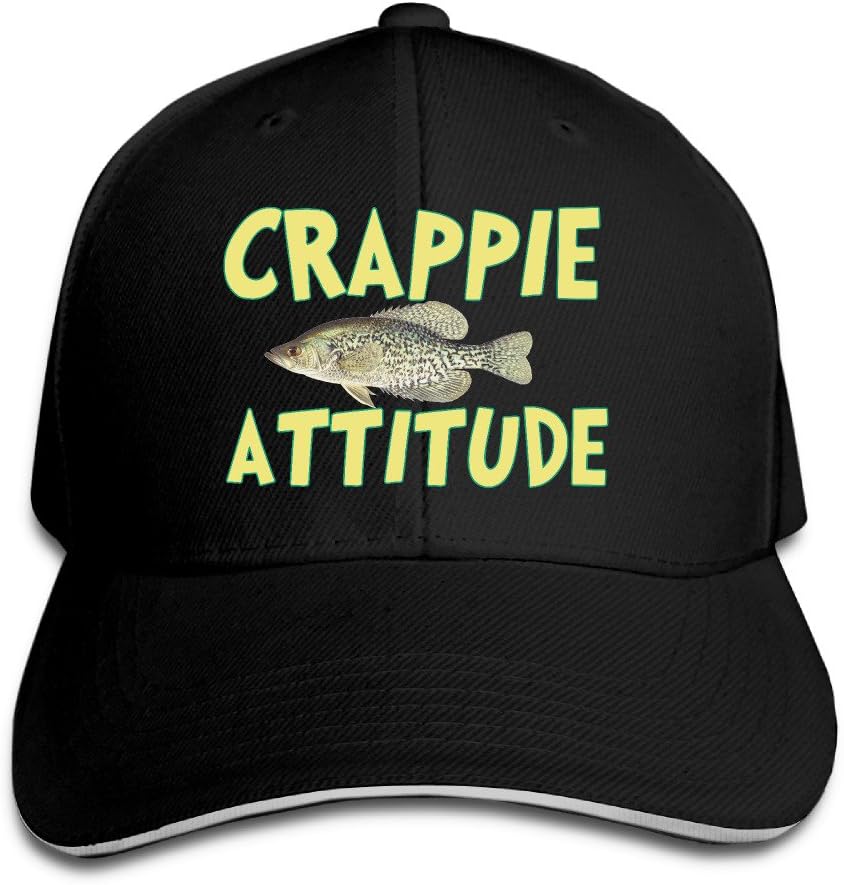Crappie Attitude Adjustable Baseball Cap