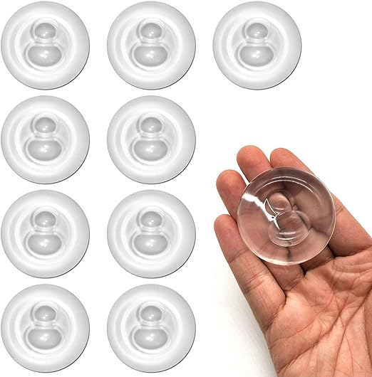 KeepCart Silicone Door Bumper Wall Protector ( 9Pcs ), Self Adhesive Clear Door Stopper Knob