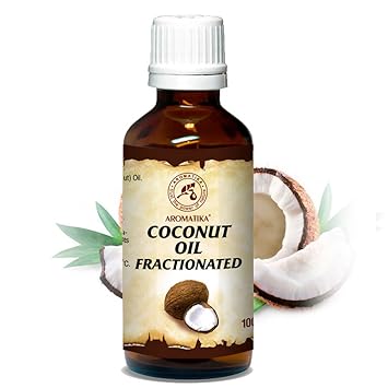 Kokosöl Fraktioniert 100ml - Cocos Nucifera Oil - 100% Reines & Natürliches Coconut Öl - Basisöl - Flüssig - Geruchlos - Inte